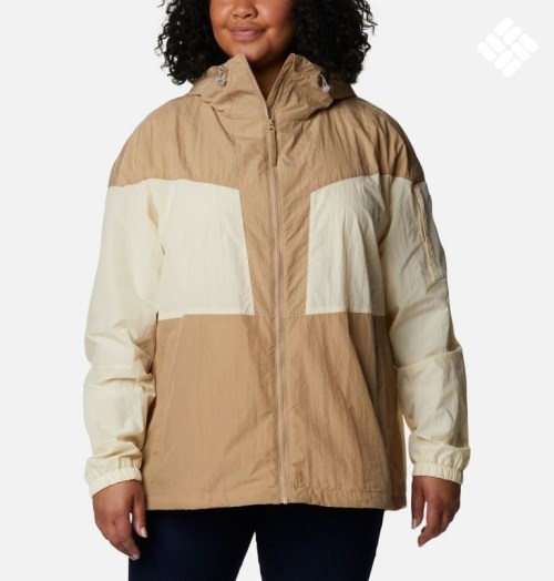 Women's Columbia Wallowa Park Lined Jackets Beige / Brown | Plus Size CA-WA53C